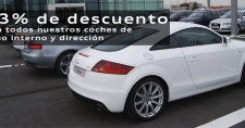 -3% de descuento en todos nuestros coches de uso interno y dirección