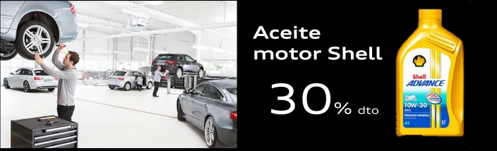 Solo en Audi Retail Madrid 1l Aceite Motor Shell al 30% Descuento