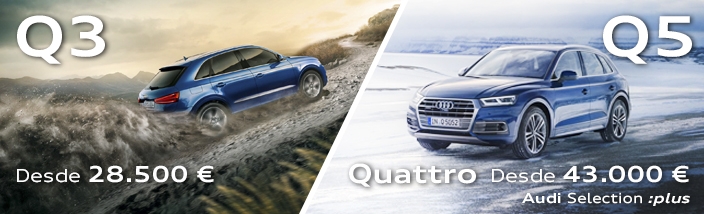¿Echando ya de menos el mal tiempo? #Q3 #Q5 #Quattro… Audi Selection Plus.